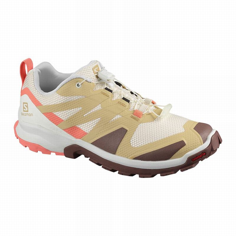 Chaussures De Trail Running Salomon Femme Beige / Kaki - Salomon XA ROGG W - France (7561-XUSEK)